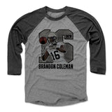 Mens Baseball T-Shirt Black / Heather Gray
