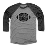 Mens Baseball T-Shirt Black / Heather Gray