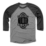 Mens Baseball T-Shirt Black / Heather Gray