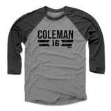 Mens Baseball T-Shirt Black / Heather Gray