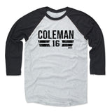 Mens Baseball T-Shirt Black / Ash